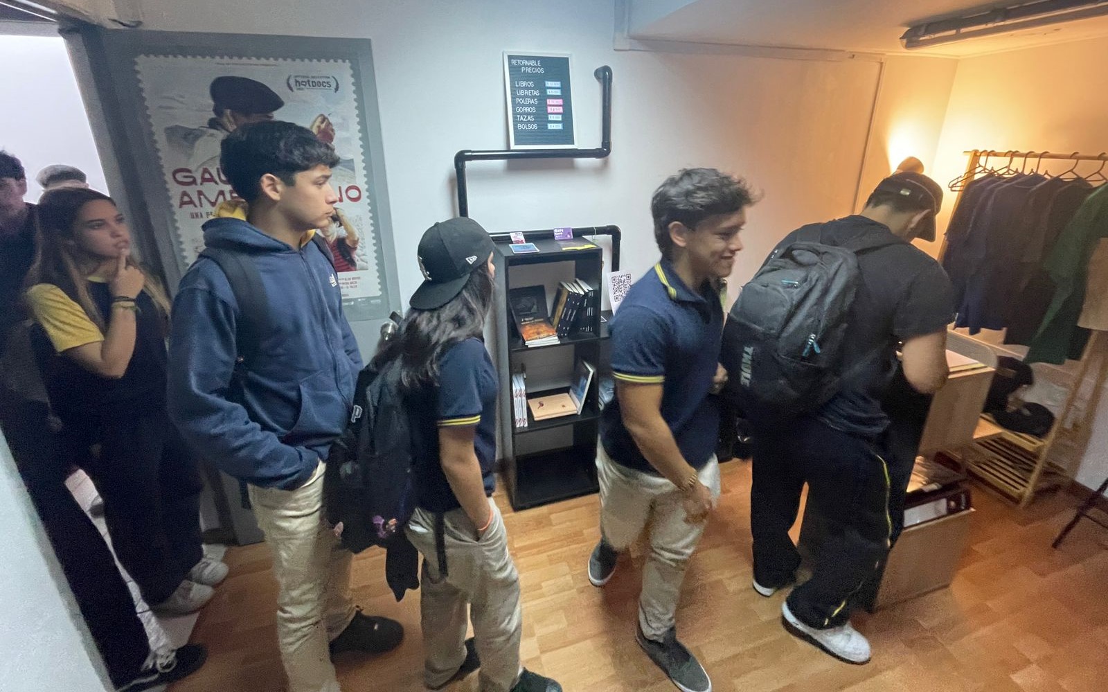 Estudiantes en el cine