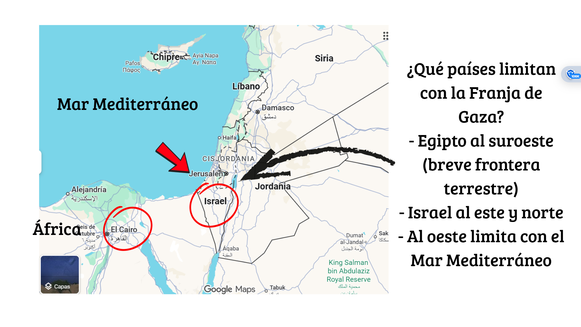 Ejemplo de actividad en mapa