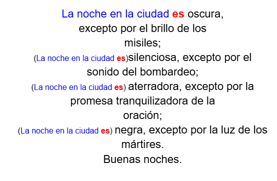 Sujeto temático del poema y elipsis