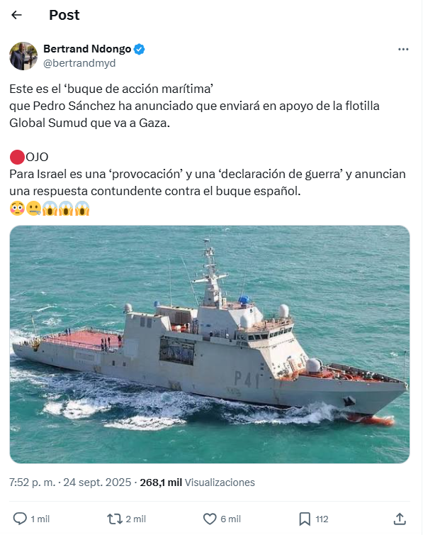 Bertrand Ndongo "Buque de acción marítima"