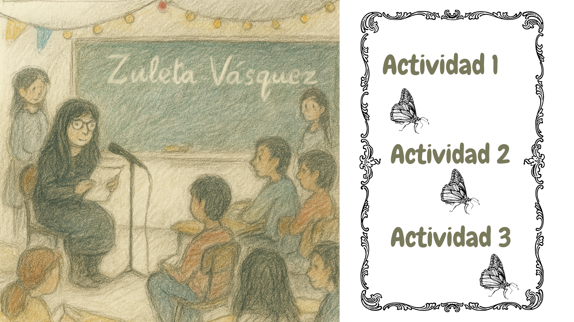 lustración Festival poético en el aula con Zuleta Vásquez